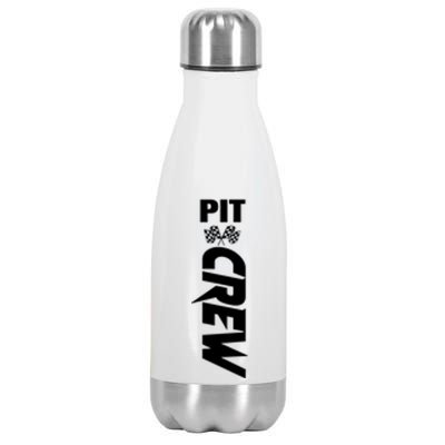 Dirt Car Racing Racetrack Speedway Race Car Team Pit Crew Cute Gift Stainless Steel Insulated Water Bottle