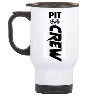 Dirt Car Racing Racetrack Speedway Race Car Team Pit Crew Cute Gift Stainless Steel Travel Mug