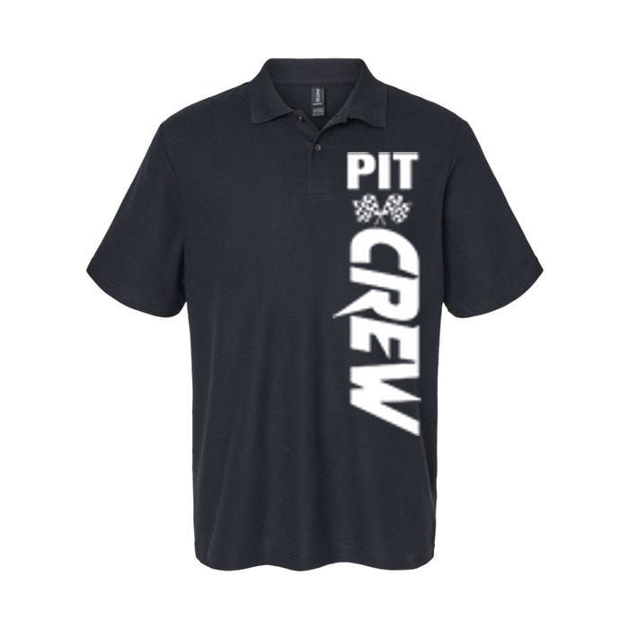 Dirt Car Racing Racetrack Speedway Race Car Team Pit Crew Gift Softstyle Adult Sport Polo