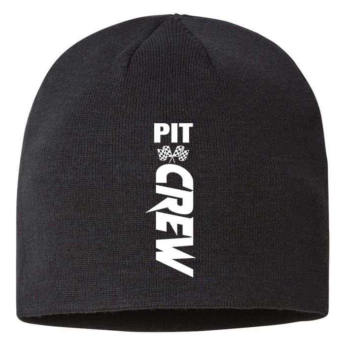 Dirt Car Racing Racetrack Speedway Race Car Team Pit Crew Gift Sustainable Beanie