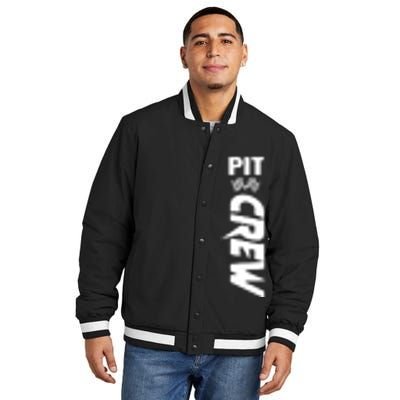 Dirt Car Racing Racetrack Speedway Race Car Team Pit Crew Gift Insulated Varsity Jacket