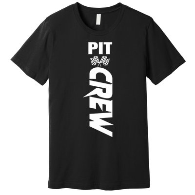 Dirt Car Racing Racetrack Speedway Race Car Team Pit Crew Gift Premium T-Shirt