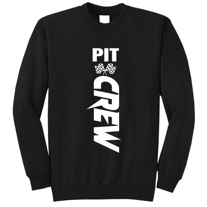 Dirt Car Racing Racetrack Speedway Race Car Team Pit Crew Gift Tall Sweatshirt