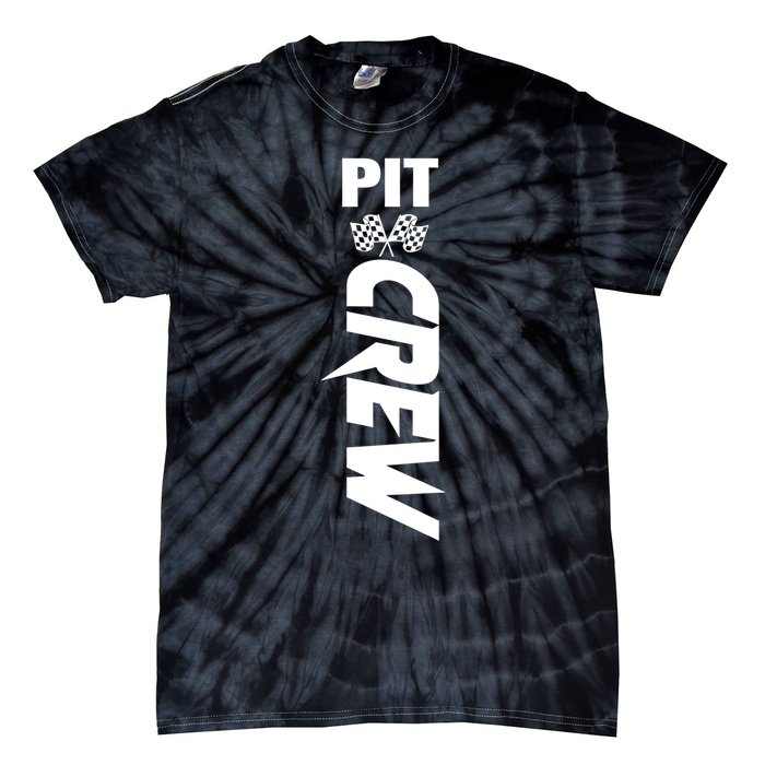 Dirt Car Racing Racetrack Speedway Race Car Team Pit Crew Gift Tie-Dye T-Shirt