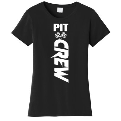 Dirt Car Racing Racetrack Speedway Race Car Team Pit Crew Gift Women's T-Shirt