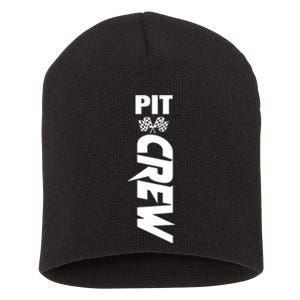 Dirt Car Racing Racetrack Speedway Race Car Team Pit Crew Gift Short Acrylic Beanie