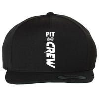 Dirt Car Racing Racetrack Speedway Race Car Team Pit Crew Gift Wool Snapback Cap