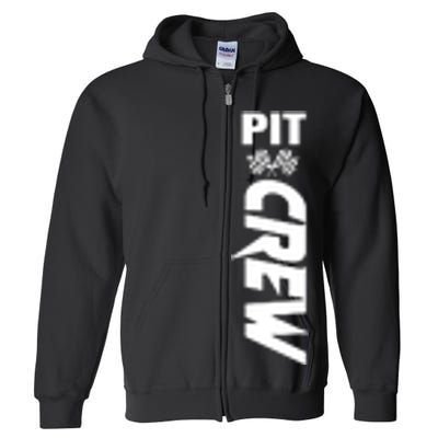 Dirt Car Racing Racetrack Speedway Race Car Team Pit Crew Gift Full Zip Hoodie