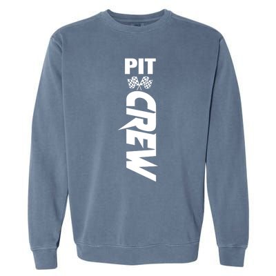 Dirt Car Racing Racetrack Speedway Race Car Team Pit Crew Gift Garment-Dyed Sweatshirt