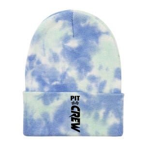 Dirt Car Racing Racetrack Speedway Race Car Team Pit Crew Gift Tie Dye 12in Knit Beanie