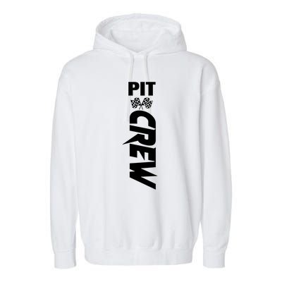 Dirt Car Racing Racetrack Speedway Race Car Team Pit Crew Gift Garment-Dyed Fleece Hoodie