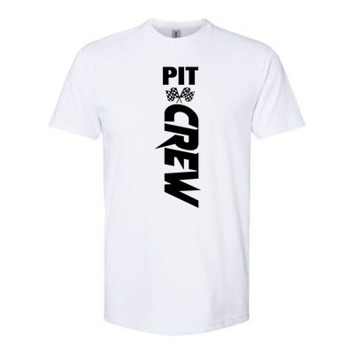 Dirt Car Racing Racetrack Speedway Race Car Team Pit Crew Gift Softstyle CVC T-Shirt