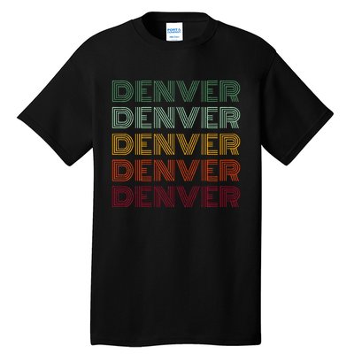 Denver City Retro Colorado Tall T-Shirt