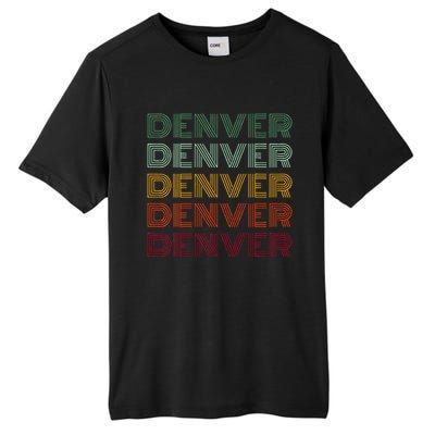 Denver City Retro Colorado Tall Fusion ChromaSoft Performance T-Shirt