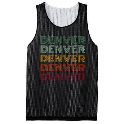 Denver City Retro Colorado Mesh Reversible Basketball Jersey Tank