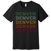 Denver City Retro Colorado Premium T-Shirt