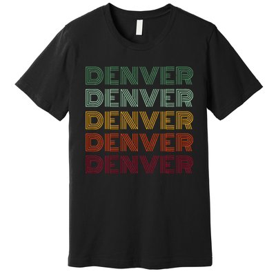 Denver City Retro Colorado Premium T-Shirt