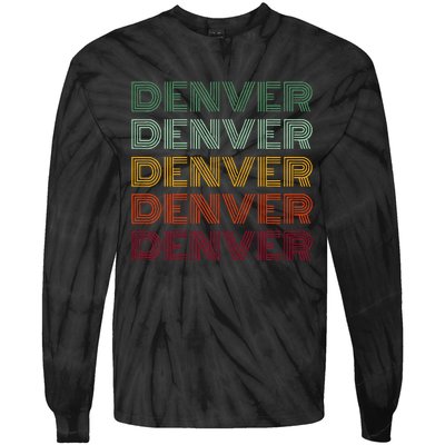 Denver City Retro Colorado Tie-Dye Long Sleeve Shirt