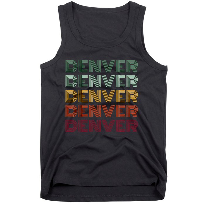 Denver City Retro Colorado Tank Top