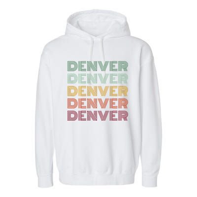 Denver City Retro Colorado Garment-Dyed Fleece Hoodie