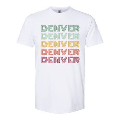 Denver City Retro Colorado Softstyle CVC T-Shirt