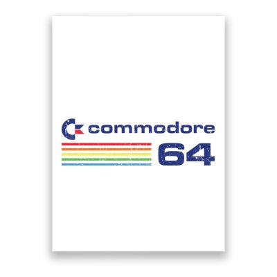Defunct Commodore Rustic Style Poster