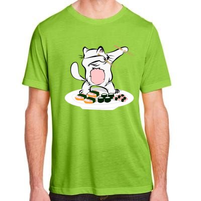 Dabbing Cagift Sushi Chef Cat Funny Kitty Gift Adult ChromaSoft Performance T-Shirt