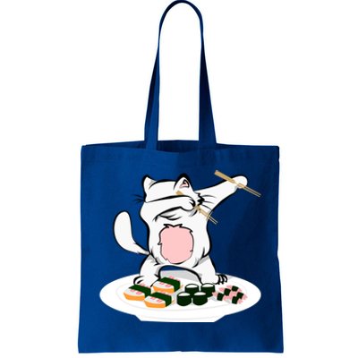 Dabbing Cagift Sushi Chef Cat Funny Kitty Gift Tote Bag