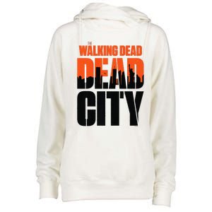 Dead City Skyline Womens Funnel Neck Pullover Hood