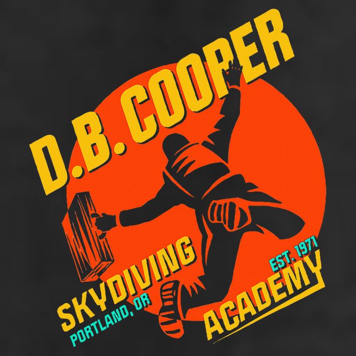 Db Cooper Skydiving Academy 7 Panel Mesh Trucker Snapback Hat