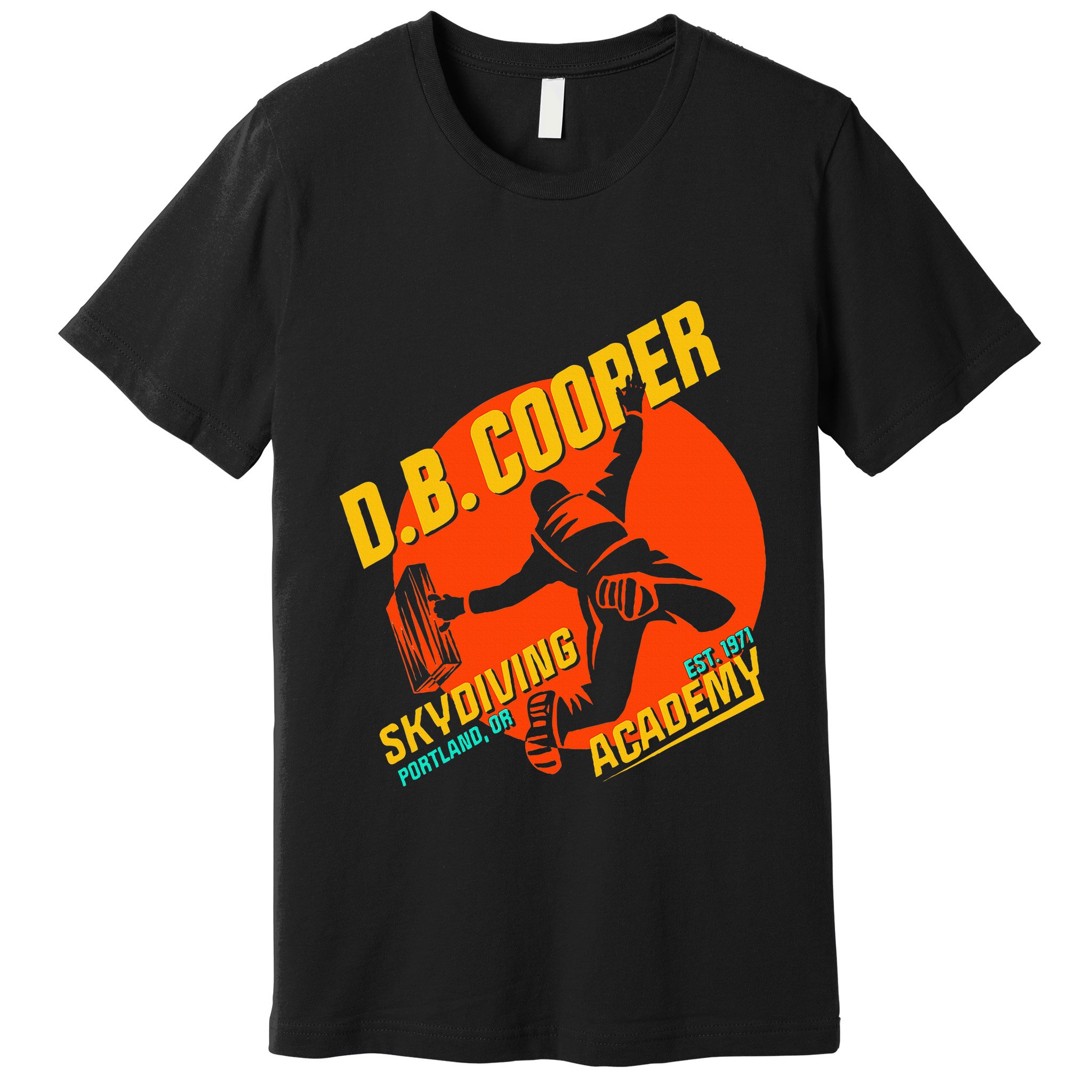 Db Cooper Skydiving Academy Premium T-Shirt