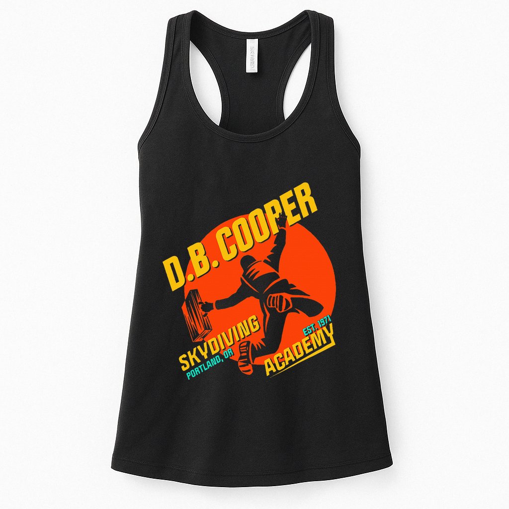 Db Cooper Skydiving Academy Womens Tank Top