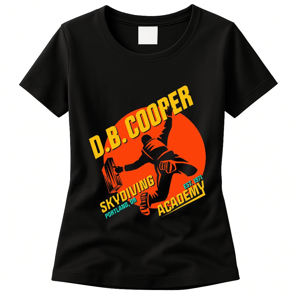 Db Cooper Skydiving Academy Womens T-Shirt