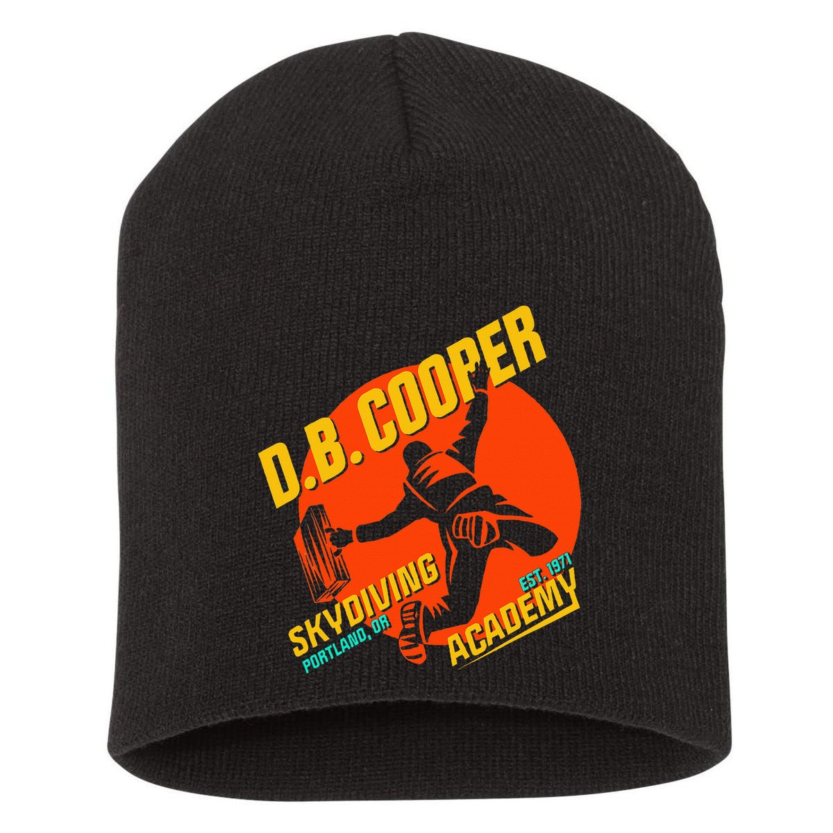 Db Cooper Skydiving Academy Short Acrylic Beanie