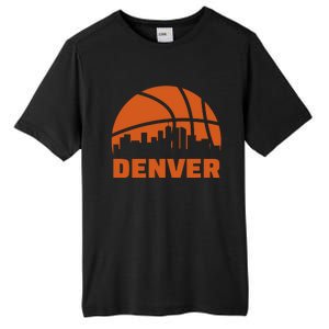 Denver City Skyline Colorado Basketball Fan Jersey Tall Fusion ChromaSoft Performance T-Shirt