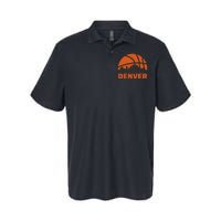 Denver City Skyline Colorado Basketball Fan Jersey Softstyle Adult Sport Polo