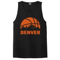 Denver City Skyline Colorado Basketball Fan Jersey PosiCharge Competitor Tank