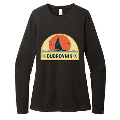 Dubrovnik Croatia Sailing Vacation Womens CVC Long Sleeve Shirt