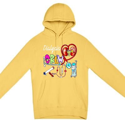 Dialysis Crew Stethoscope Heart Ney Nephrology Technician Gift Premium Pullover Hoodie