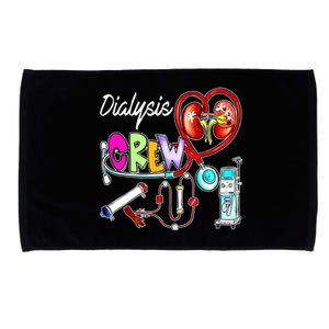 Dialysis Crew Stethoscope Heart Ney Nephrology Technician Gift Microfiber Hand Towel