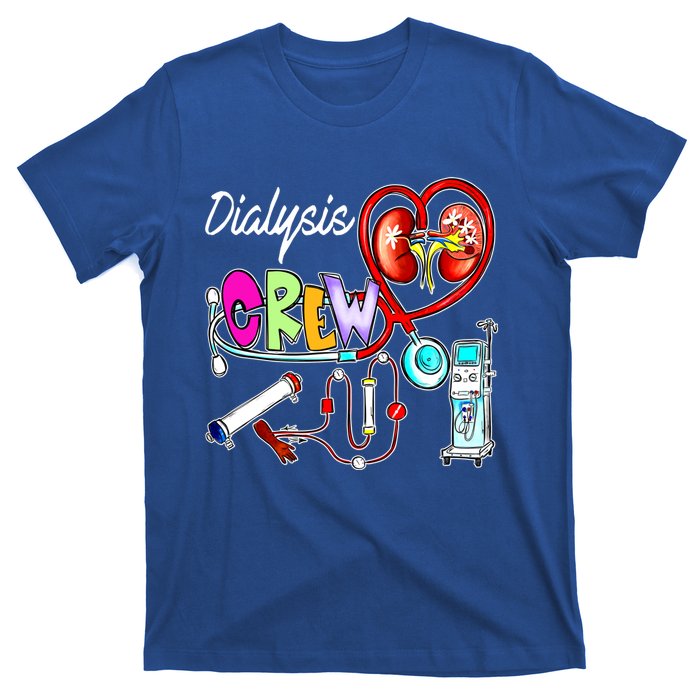 Dialysis Crew Stethoscope Heart Ney Nephrology Technician Gift T-Shirt