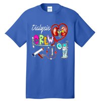 Dialysis Crew Stethoscope Heart Ney Nephrology Technician Gift Tall T-Shirt