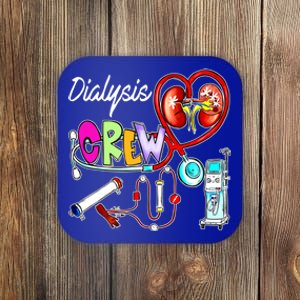 Dialysis Crew Stethoscope Heart Ney Nephrology Technician Gift Coaster