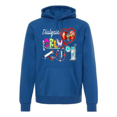 Dialysis Crew Stethoscope Heart Ney Nephrology Technician Gift Premium Hoodie