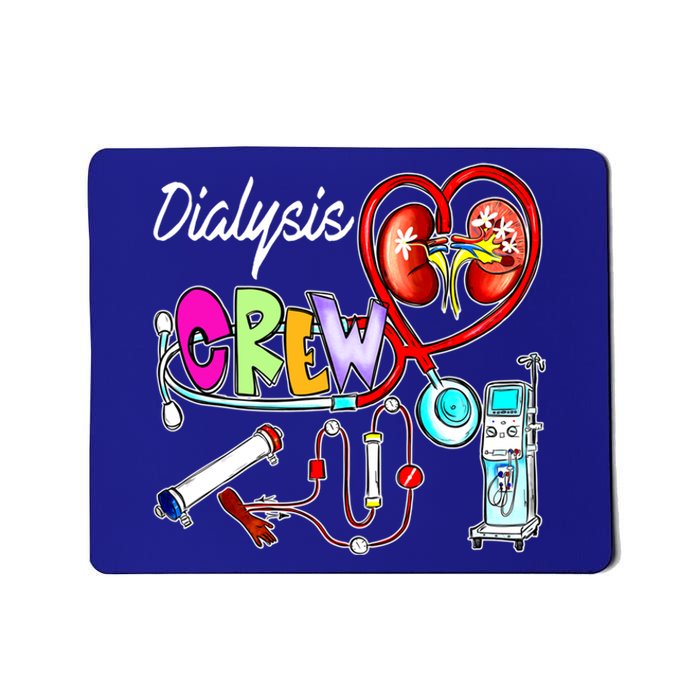 Dialysis Crew Stethoscope Heart Ney Nephrology Technician Gift Mousepad