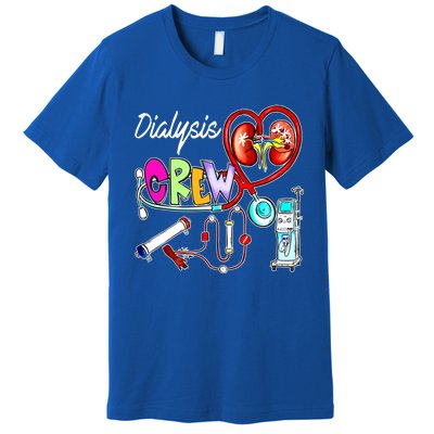 Dialysis Crew Stethoscope Heart Ney Nephrology Technician Gift Premium T-Shirt