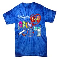 Dialysis Crew Stethoscope Heart Ney Nephrology Technician Gift Tie-Dye T-Shirt