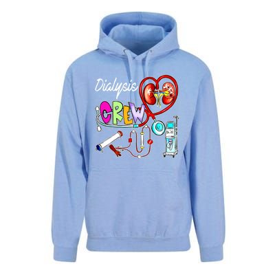 Dialysis Crew Stethoscope Heart Ney Nephrology Technician Gift Unisex Surf Hoodie