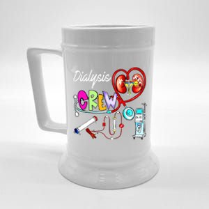 Dialysis Crew Stethoscope Heart Ney Nephrology Technician Gift Beer Stein