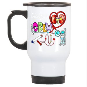 Dialysis Crew Stethoscope Heart Ney Nephrology Technician Gift Stainless Steel Travel Mug